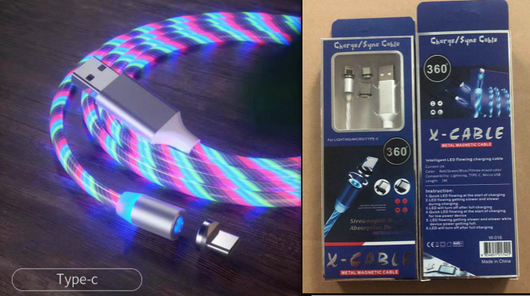 Cable de Carga Magnético Rápido con LED - USB Tipo-C, Micro USB y Lightning - Image 20