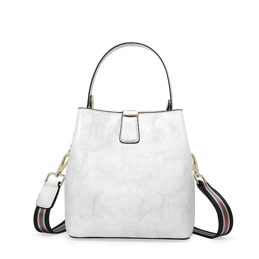 Bolsa de Cuero Encerado para Mujer - Bandolera Tipo Balde Portátil - Image 5