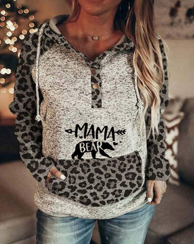Sudadera con Capucha Estampada Niña Oso - Manga Larga - Image 4