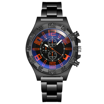 Reloj Acero Azul Luminoso con Correa de Acero - Image 8