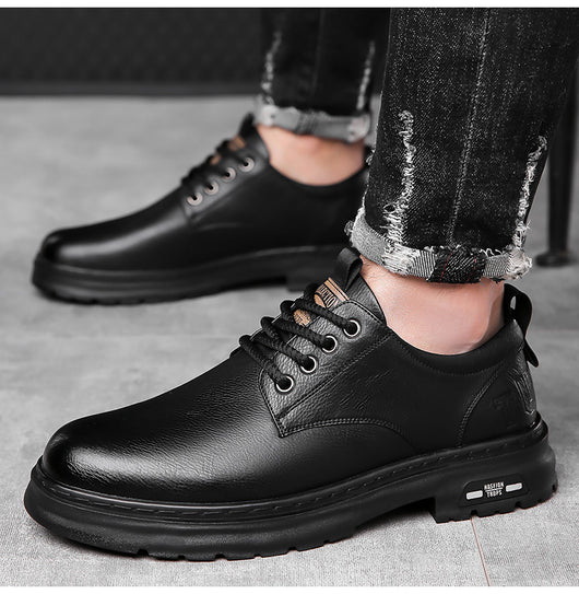 Zapatos Casuales de Cuero para Hombre con Diseño Retro - Image 11