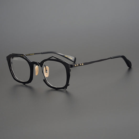 Lentes de Marco Irregular Artesanal con Opción de Graduación