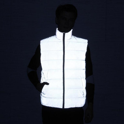Chaleco Reflectante Abrigo Slim Fit Otoño Invierno Tallas Grandes Hombre - Image 7