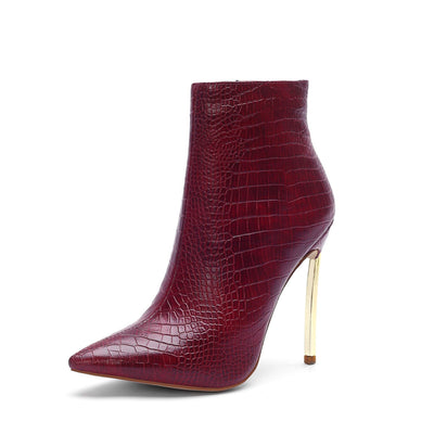 Botas Tobilleras de Tacón Alto Puntiagudo para Mujer - Image 10