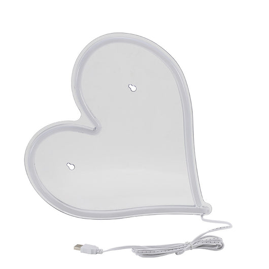 Luz Neon de Corazón con Acrílico Transparente - Decoración Ambiente LED - Image 9