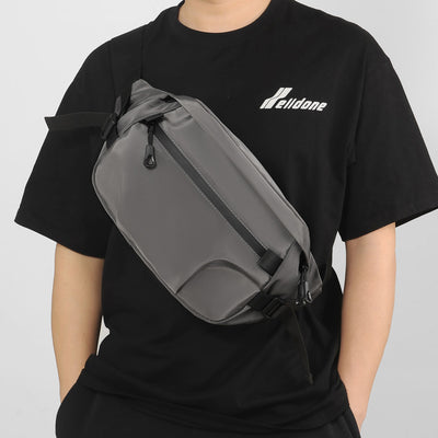Mochila Bandolera Hombre Gran Capacidad - Bolsa Pecho Versátil para Estudiante y Commuter