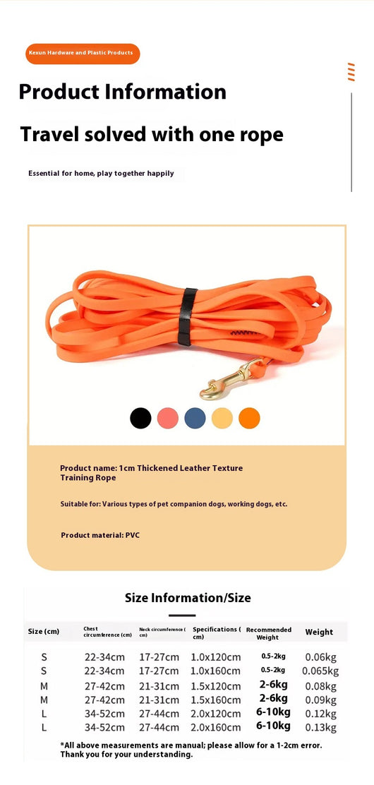 Correa de Adiestramiento Reforzada de 1cm Anti Rotura para Perros - Image 13