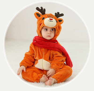 Pijama Enterizo de Franela con Diseño Animal para Bebé - Image 17