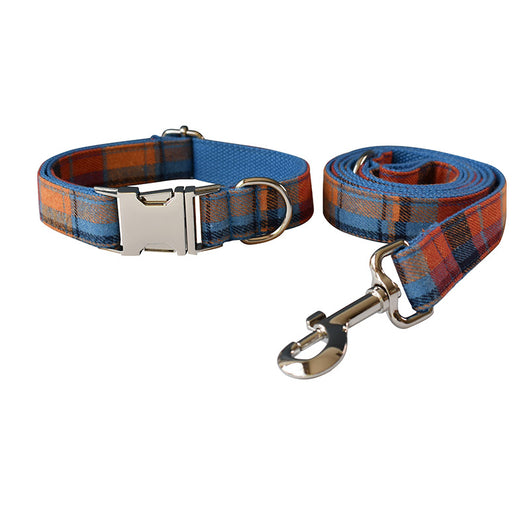 Collar para Perro de Terciopelo Azul con Hebilla de Aleación - Image 5