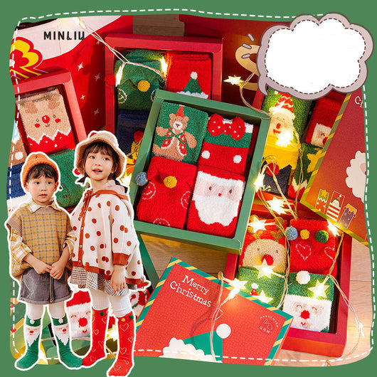 Set de Calcetines Navideños Padre e Hijo con Forro Aterciopelado - Image 2