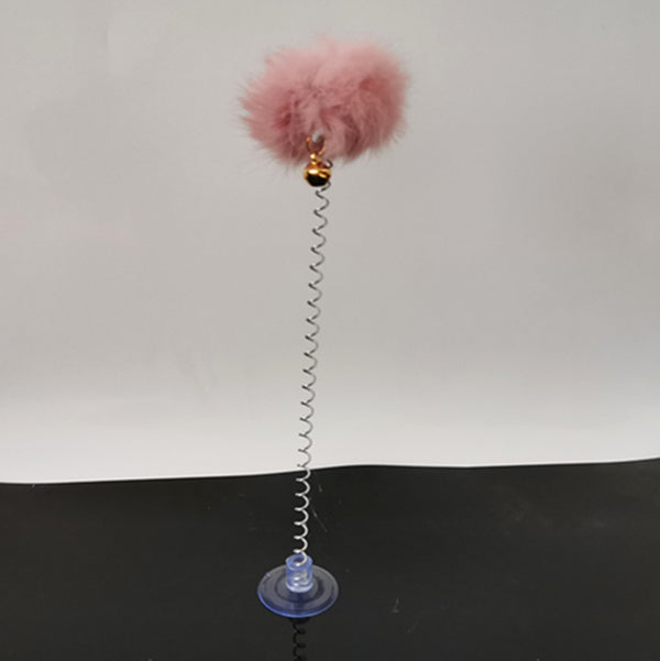 Juguete Interactivo para Gatos con Campana y Pelota de Resorte