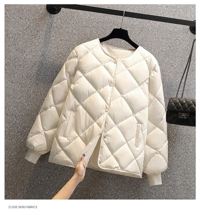 Chaqueta Corta Acolchada para Mujer Estilo Coreano Ligera - Image 19