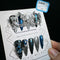 Uñas de Lujo 3D Loica Estilo Dark Hot Girl con Cristales Brillantes