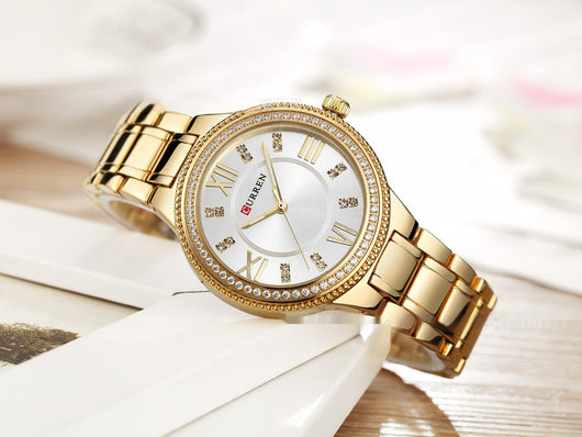 Reloj de Acero Inoxidable para Mujer con Diamantes y Resistencia al Agua - Image 15