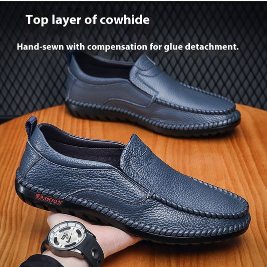 Zapatos Casuales de Cuero para Hombre sin Cordones