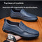 Sapatos Casuais Masculinos de Couro sem Cadarço