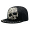 Gorra Harajuku Estilo Europeo Americano con Calavera y Remaches Cruzados