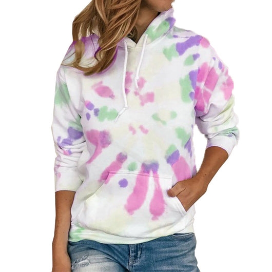 Sudadera con Capucha Tie Dye Multicolor - Casual y Cómoda - Image 6