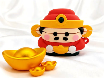 Funda para Audífonos Bluetooth Dios de la Prosperidad - Diseño Kawaii - Image 11