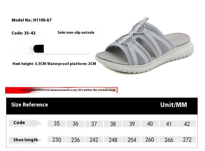Sandalias Cómodas para Mujer Sports MD - Tallas Grandes Color Puro - Image 8