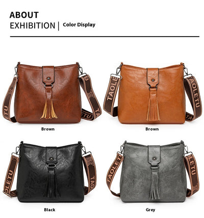 Bolso Retro de Cuero para Mujer - Bandolera Estilo Vintage - Image 14