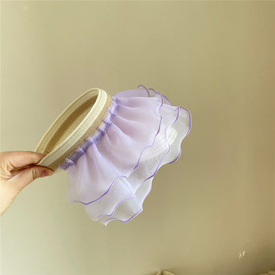 Sombrero de Paja Tejido para Niñas - Diseño Abierto Frente Verano - Image 10