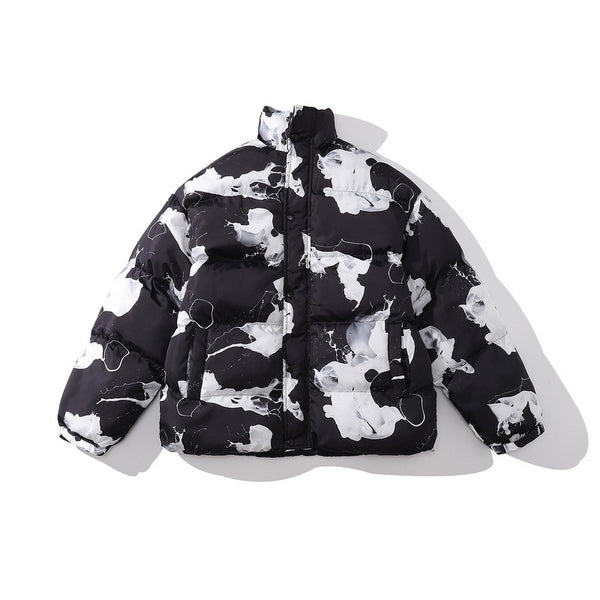 Chaqueta Acolchada Oversize con Bloques de Color - Algodón para Hombre y Mujer