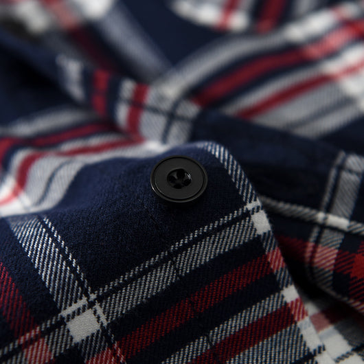 Camisa Casual de Cuadros Retro para Hombre Primavera - Image 4