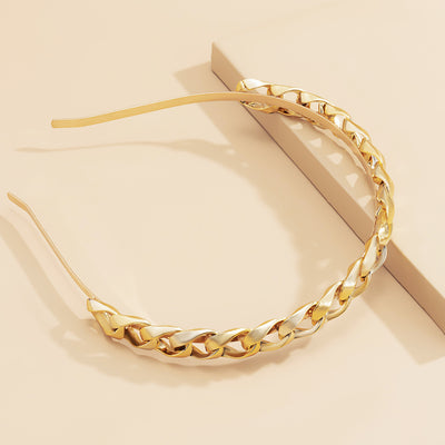 Diadema Twist Chain con Diseño Minimalista para Lavar - Image 7