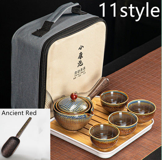 Juego de Té Xiaoyao con Tetera Giratoria 360° - Image 29