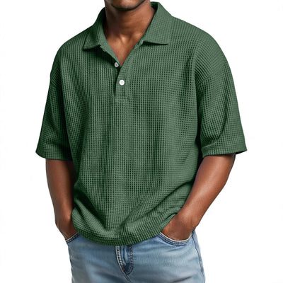 Camisa Minimalista de Punto Texturizado con Cuello Clásico - Image 5