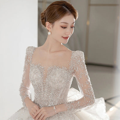 Vestido Largo Elegante con Mangas Largas para Mujer - Image 8
