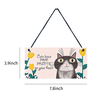 Colgante Vintage de Madera para Gatos - Accesorio Elegante para Mascotas - Image 13