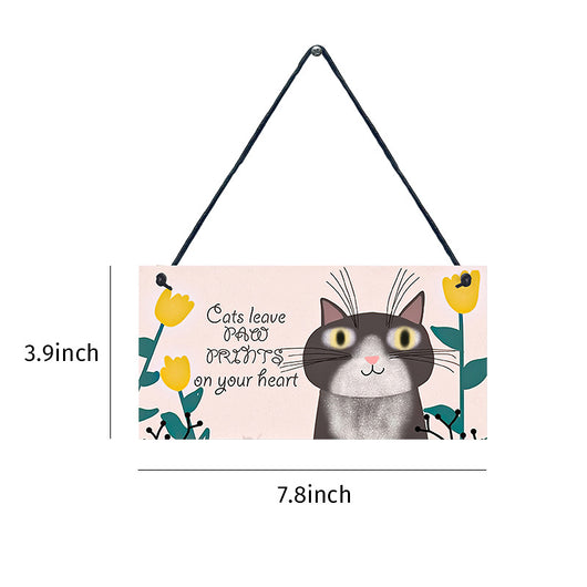 Colgante Vintage de Madera para Gatos - Accesorio Elegante para Mascotas - Image 13