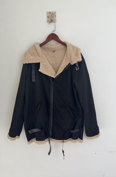 Chaqueta Acolchada Peluda para Hombre - Abrigo Grueso de Invierno - Image 11