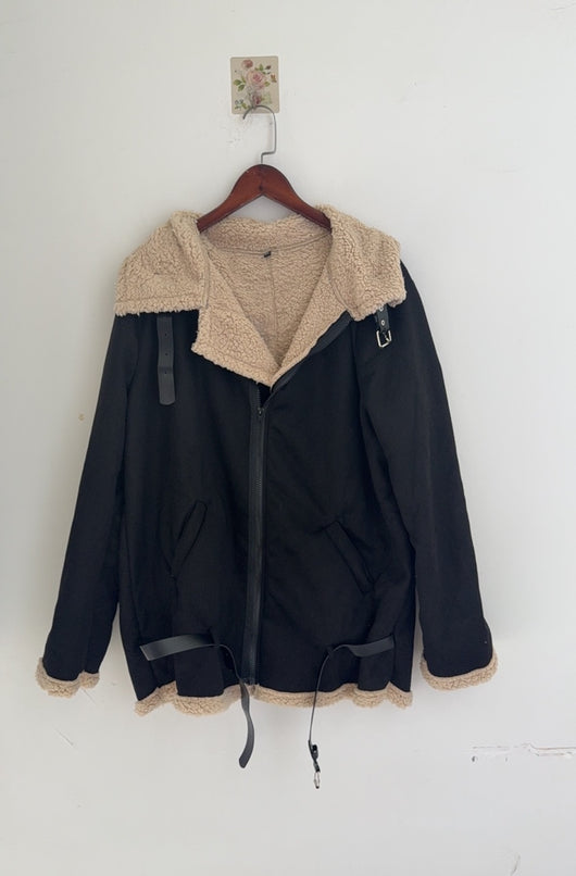 Chaqueta Acolchada Peluda para Hombre - Abrigo Grueso de Invierno - Image 11