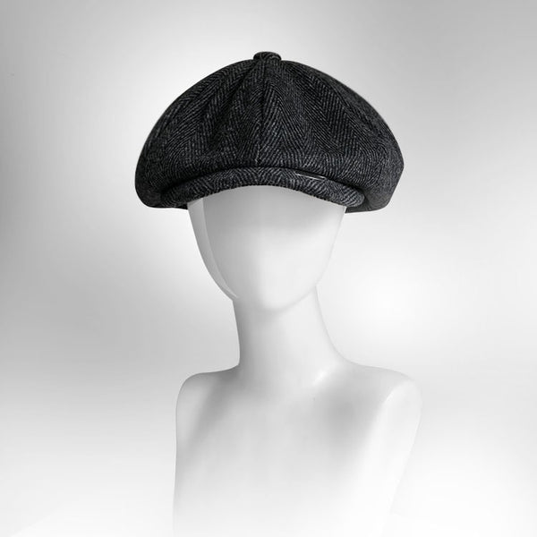 Gorra Octagonal Retro Británica con Visera - Estilo Vintage Yuppie