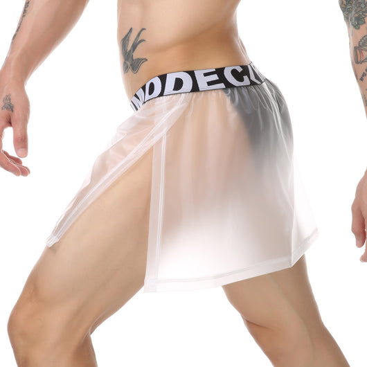 Pantalón Minifalda PVC Transparente para Hombre con Laterales Abiertos - Image 35