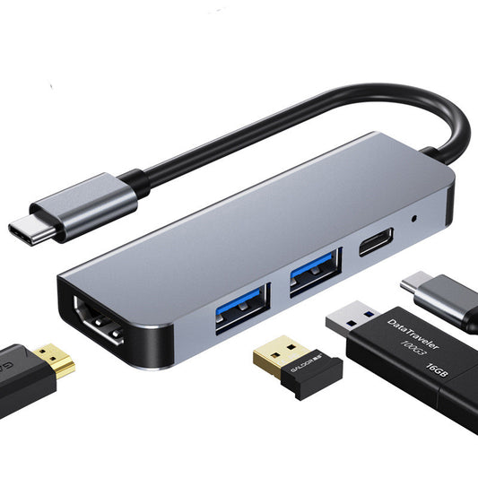 Estación de Acoplamiento USB-C Multifunción 4 en 1 con Carga Rápida PD y Video 4K