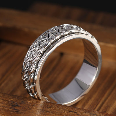 Anillo de Plata Esterlina con Rotor Giratorio - Image 2