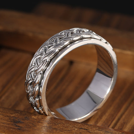 Anillo de Plata Esterlina con Rotor Giratorio - Image 2