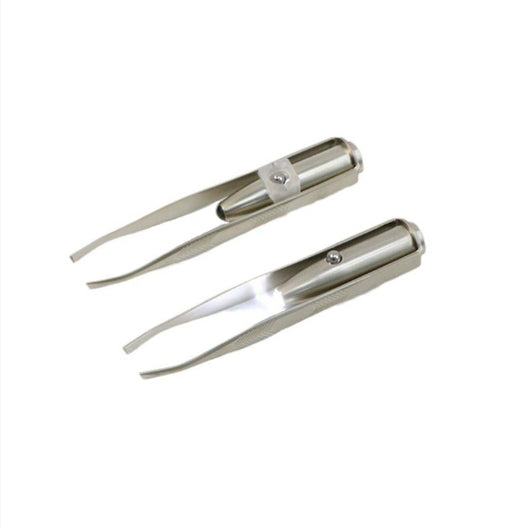 Pinza Depilatoria LED con Luz para Cejas y Pestañas - Acero Inoxidable YF2021 - Image 6