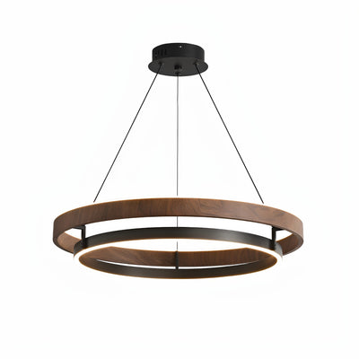 Lámpara de Techo Minimalista Moderna con Acabado Madera Italiana - Image 5