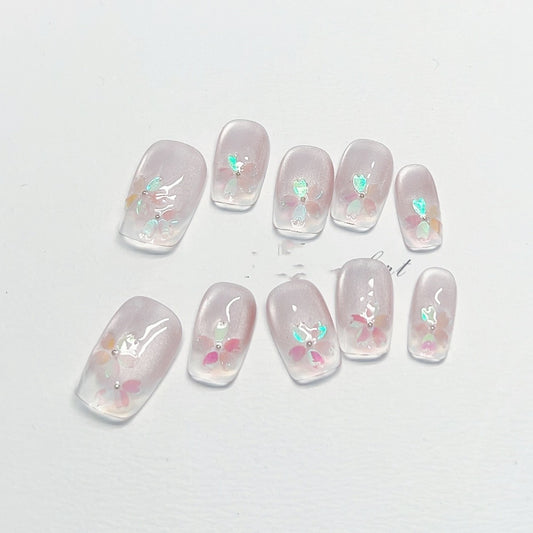 Uñas Postizas Adhesivas Diseño Completo