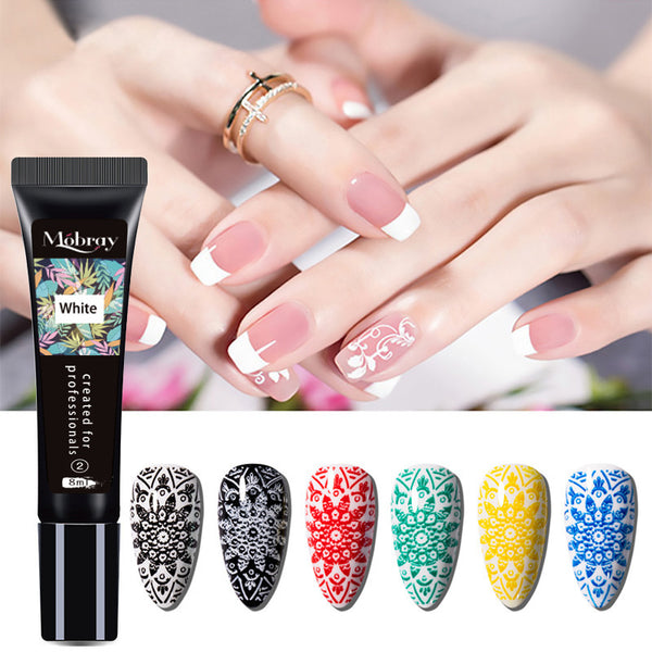 Adhesivo UV para Diseño de Uñas - Pegamento Profesional para Transferencias y Placas de Acero