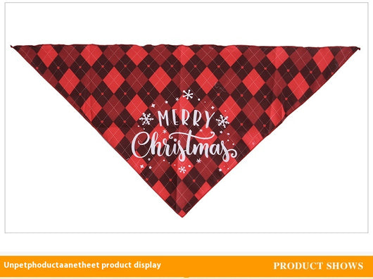 Babero Triangular Navideño para Mascotas - Toalla Absorbente para Perros - Image 14