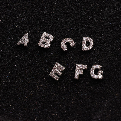 Aretes de Plata 925 con Alfabeto Coreano y Zirconia - Image 6