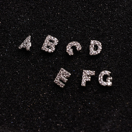 Aretes de Plata 925 con Alfabeto Coreano y Zirconia - Image 6