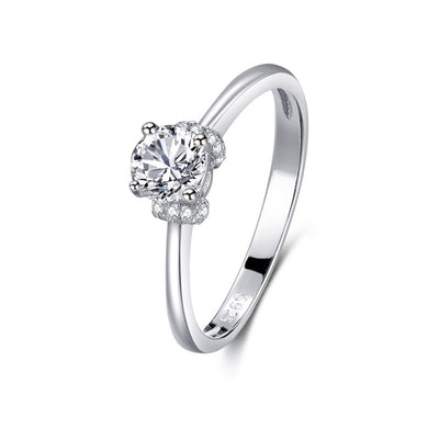 Anillo de Plata 925 con Diamantes Incrustados Clásico - Image 5