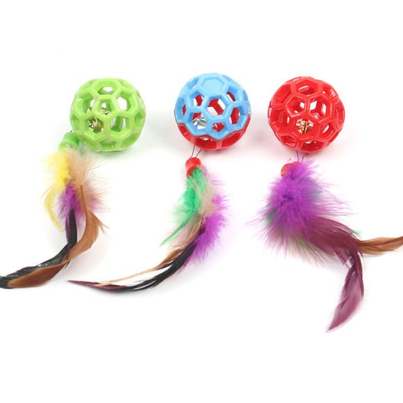 Juguete Pelota Hueca Resistente para Perros y Gatos - Caucho TPR Bicolor